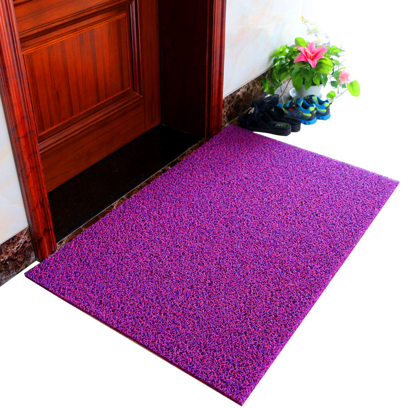 可裁剪家用防滑地垫门垫进门入户门口厅脚垫PVC塑料绿色地毯垫子