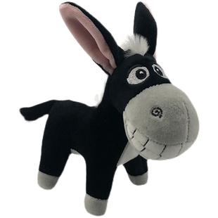 简古创意小毛驴毛绒玩偶书包挂件卡通可爱男女背包钥匙扣挂饰礼物