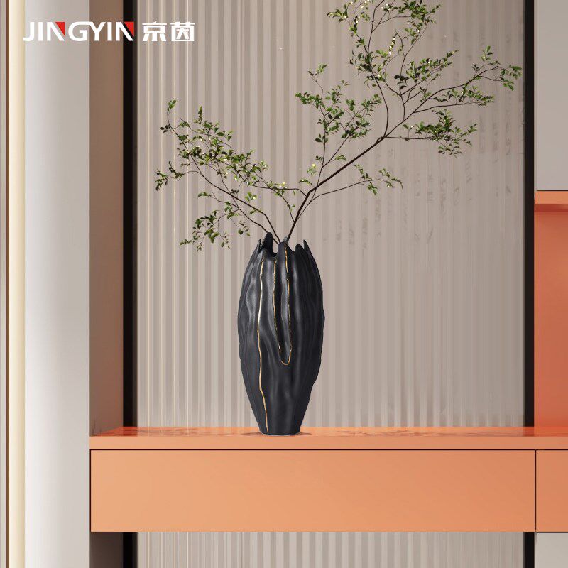 天然大理石雕塑底座电视柜旁落地摆台侘寂风黄洞石茶室玄关摆件,家居饰品,落地摆件,淘宝优惠券,粉丝福利购,淘宝优惠卷