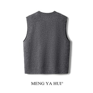 2024新款宽松针织马甲女外穿百搭学院风秋冬V领马海毛衣背心叠穿