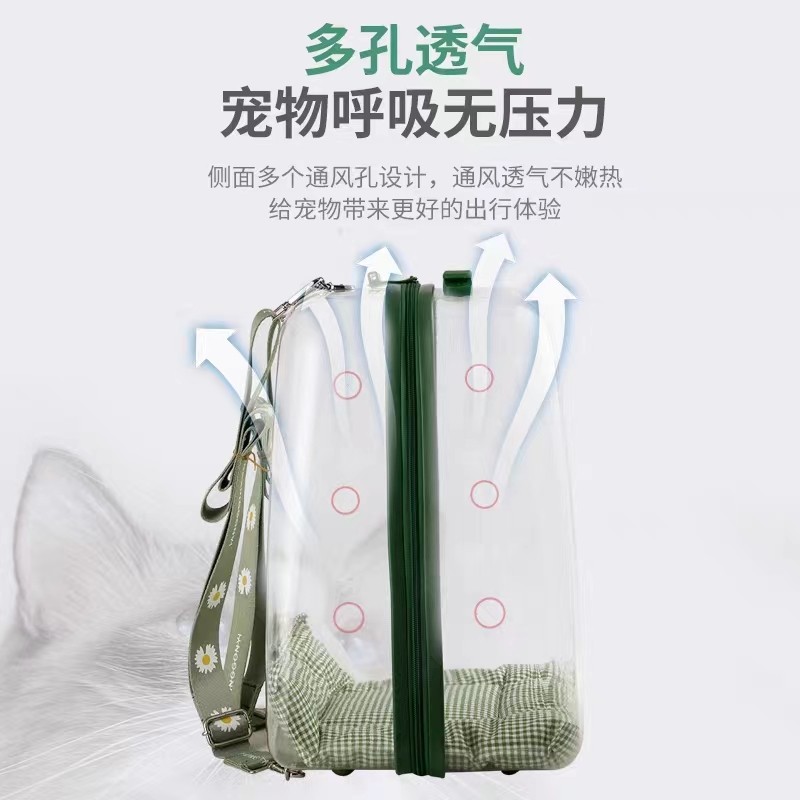 宠物背包透气透明全景大容量双肩猫包外出太空包便携透气宠物用品