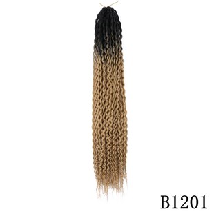 哈默尼手搓手钩非洲脏辫化纤大辫子波浪卷女生假发黑人嘻哈渐编发