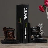 男女学生创意书房书柜摆件书夹书靠书立书挡书板 书立架 美式 个性