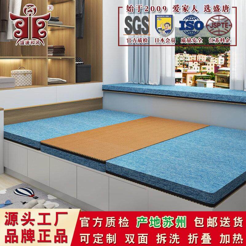 榻榻米垫子定做双面可拆洗塌塌米踏踏米地舖炕垫乳胶椰棕床垫定制