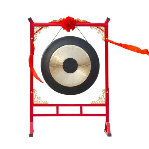 响铜锣开业庆典传统手工铸造防汛抗洪抛光纯铜抄锣大锣架子开道锣