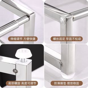 不锈钢商用份数盆架调味盒一体多格餐饮店奶茶店调料台小料台双层