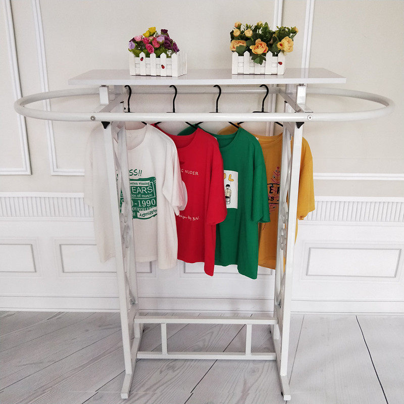 铁艺落地衣架服装店挂衣服架子双杠展示架椭圆形衣架中岛架挂衣架,商业/办公家具,落地衣帽架,淘宝优惠券,粉丝福利购,淘宝优惠卷