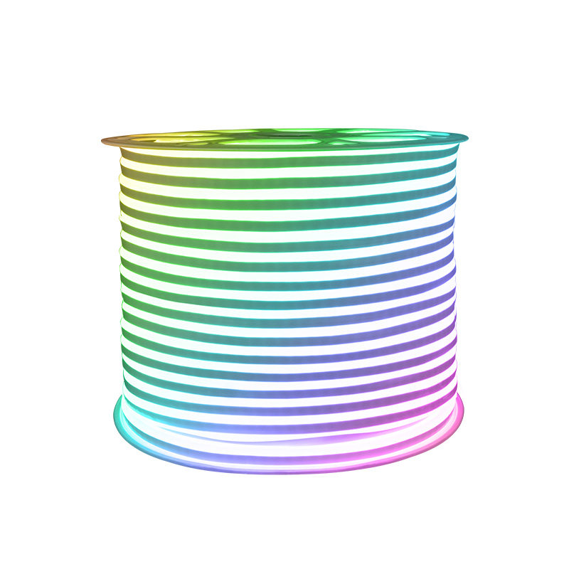 七彩渐变rgb双面发光led灯带户外放水彩色霓虹招牌柔性氛围灯条