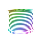 七彩渐变rgb双面发光led灯带户外放水彩色霓虹招牌柔性氛围灯条