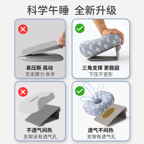 午睡枕学生趴睡枕趴着睡觉午睡神器睡枕午休枕儿童枕头专用趴趴枕