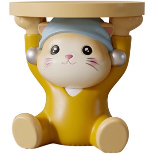 可爱猫咪小凳子创意个性矮凳入户门换鞋凳门口家用客厅儿童穿鞋凳