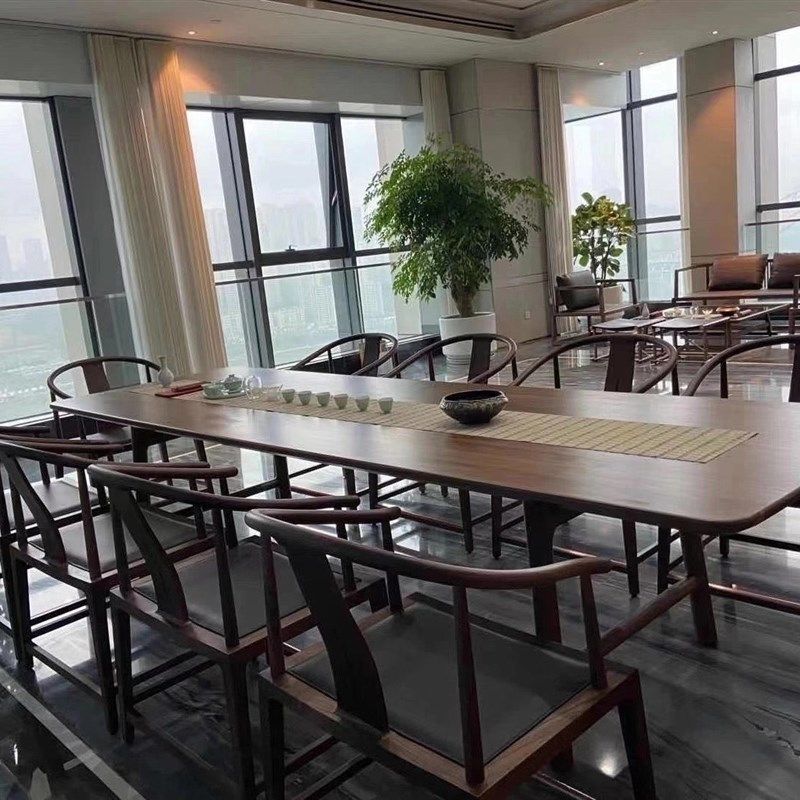 新中式椅子黑胡桃木茶椅子实木简约中式茶椅椅子围椅靠背餐椅,住宅家具,圈椅,淘宝优惠券,粉丝福利购,淘宝优惠卷