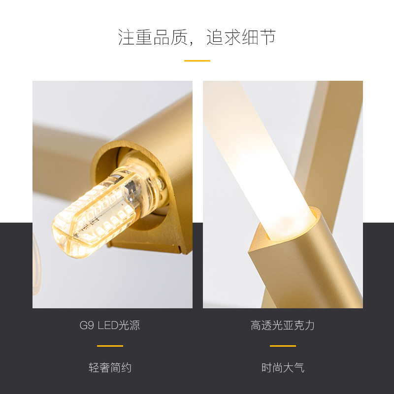 北欧后现客厅吊灯艺术设计师树枝树杈灯餐厅吊灯工业风复式楼灯饰
