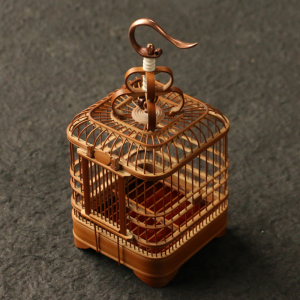 几十年老竹纯手工精工制作榫卯结构蝈蝈笼鸣虫器具虫笼子蝈蝈罐竹