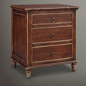 美式 家具实木雕花双人柱子软包布艺拉扣1.8米床多斗柜床头柜 欧式