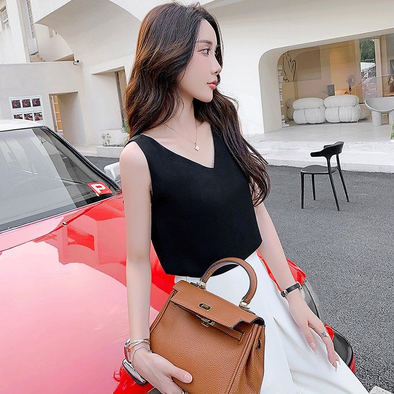 超喜欢!版型绝绝吊带!法式短款雪纺背心女夏季百搭宽松显瘦上衣