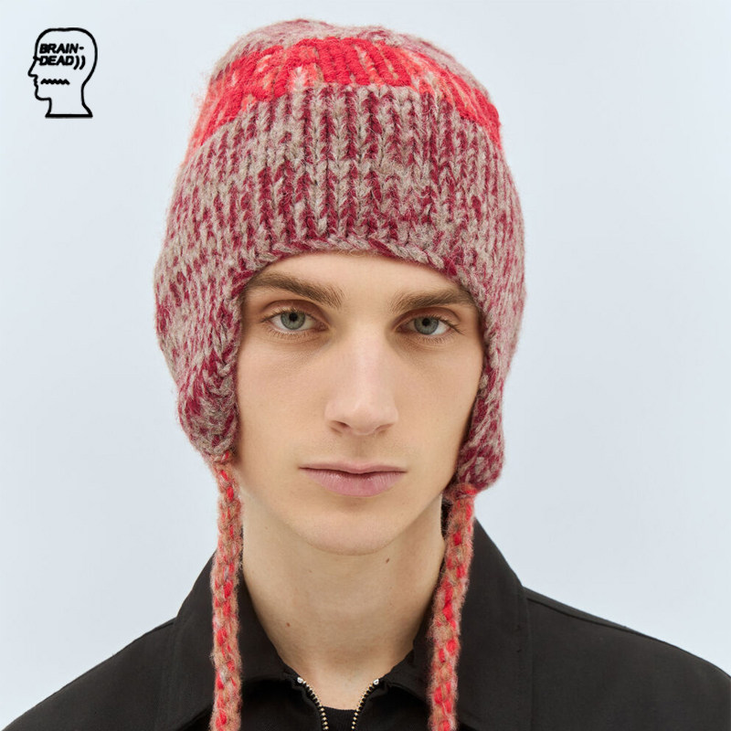 Braindead脑逝 Alpaca Knit Ear Flap Beanie 毛线帽运动帽保冷帽
