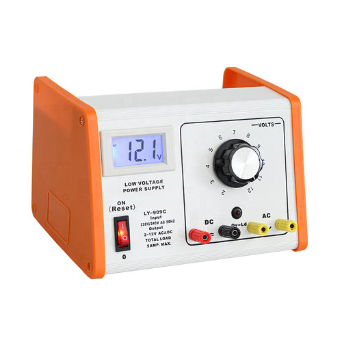厂家直销909C交直流双路12V5A11档过载保护LCD屏低压稳压电源