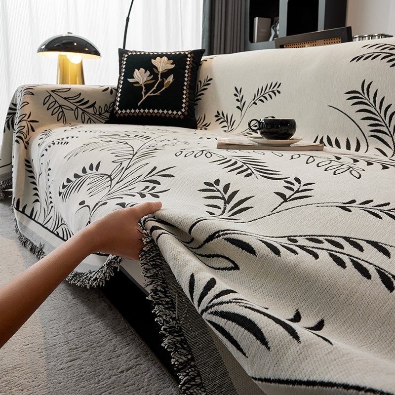 雪尼尔沙发盖布巾四季通用沙发垫新款沙发套罩毯防猫抓全盖高级感,居家布艺,万能盖巾,淘宝优惠券,粉丝福利购,淘宝优惠卷