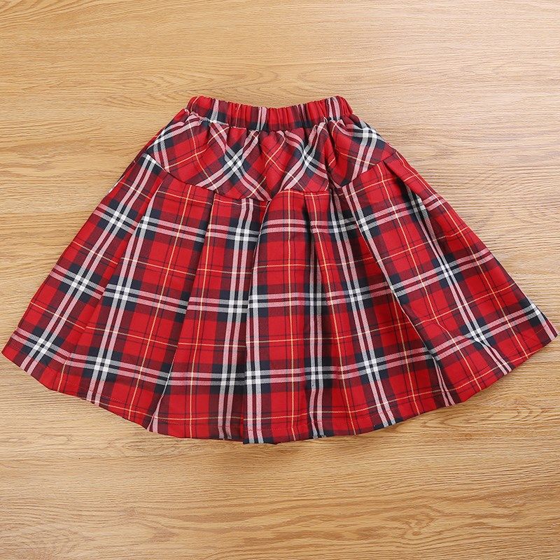 儿童格子裙红格子短裙女童校服百褶裙学院风中小学生表演半身裙子,童装/婴儿装/亲子装,半身裙,淘宝优惠券,粉丝福利购,淘宝优惠卷