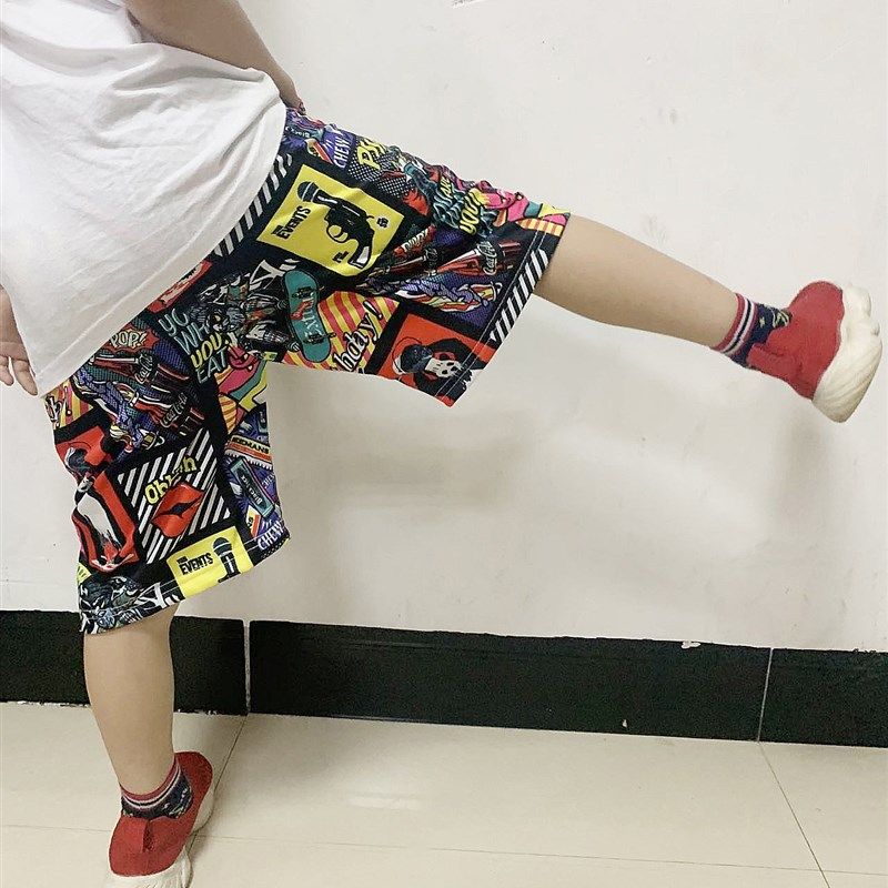 男童中裤夏季儿童薄款短裤子2022新款宽松男孩沙滩五分裤卡通裤子,童装/婴儿装/亲子装,裤子,淘宝优惠券,粉丝福利购,淘宝优惠卷