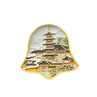 苏州冰箱贴磁贴寒山寺狮子林系列互动金属冰箱贴文创旅游纪念品