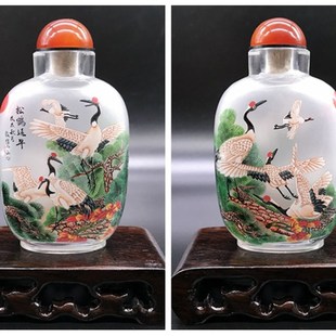 诚信鼻烟壶内画出国礼品送老外礼物中国特色纯手工的文化摆件礼品