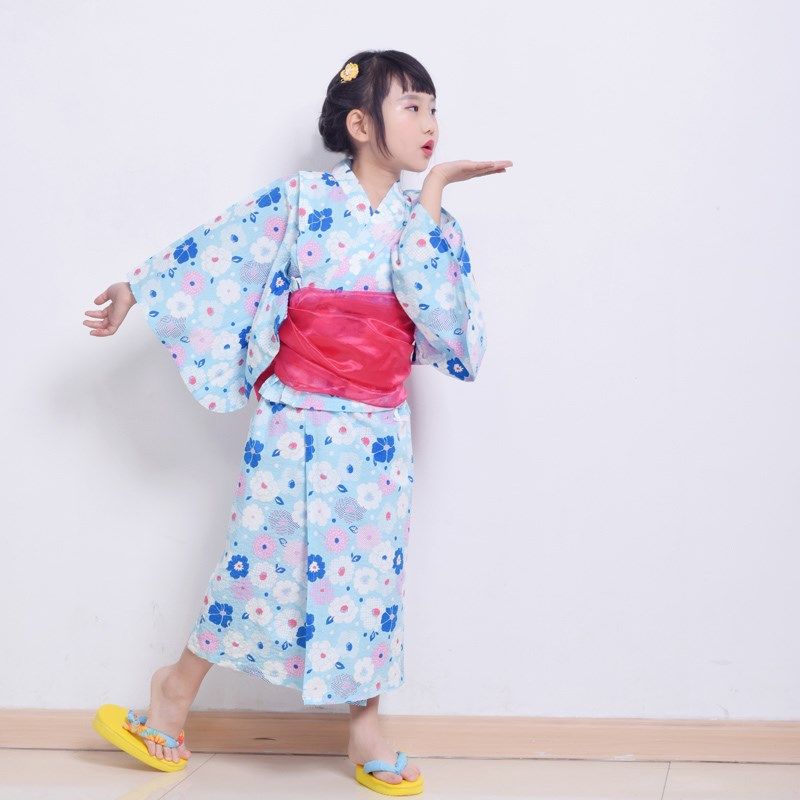 日单女童全棉振袖和服雏菊日式风吊带长裙两件套送腰带,童装/婴儿装/亲子装,家居服套装,淘宝优惠券,粉丝福利购,淘宝优惠卷