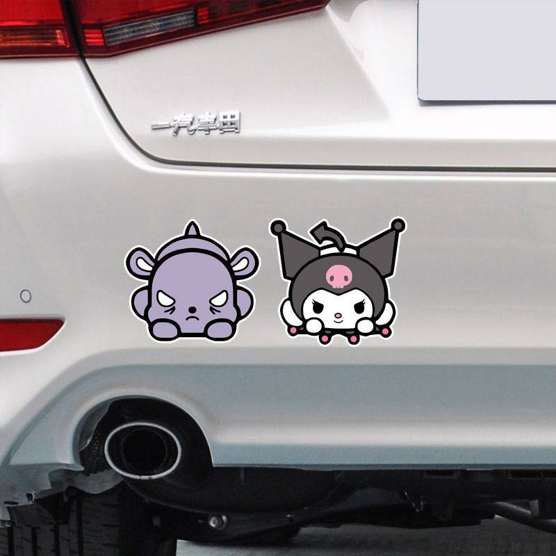 防晒防水个性反光卡通可爱搞笑盖划痕情侣 贴纸半脸三角 车窗偷看,汽车用品/电子/清洗/改装,汽车装饰贴/反光贴,淘宝优惠券,粉丝福利购,淘宝优惠卷
