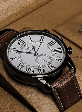 意式手表套盒男士绅士妆台收纳盒袖扣钢笔衣帽间样板房展示摆件