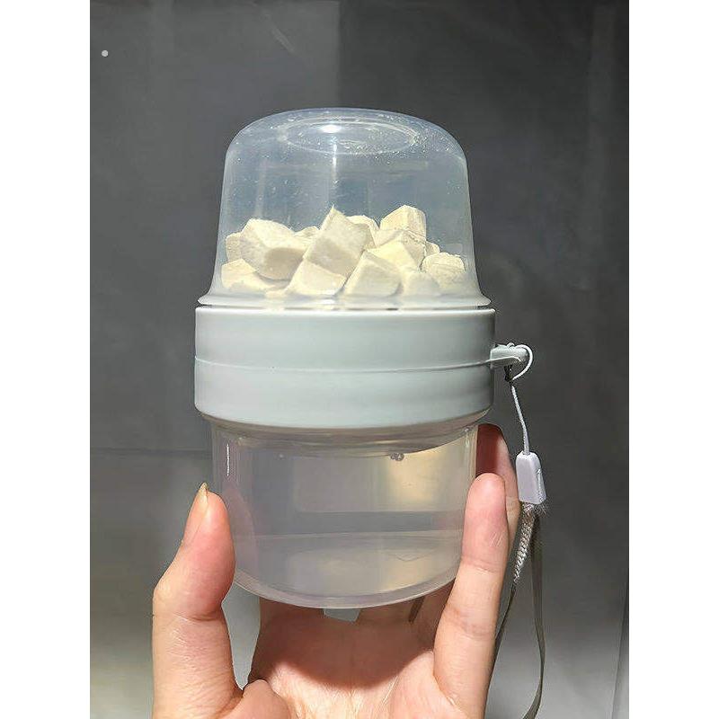 宠物水壶外出便携猫狗双层多用一体水粮杯创意随身饮水器遛狗神器