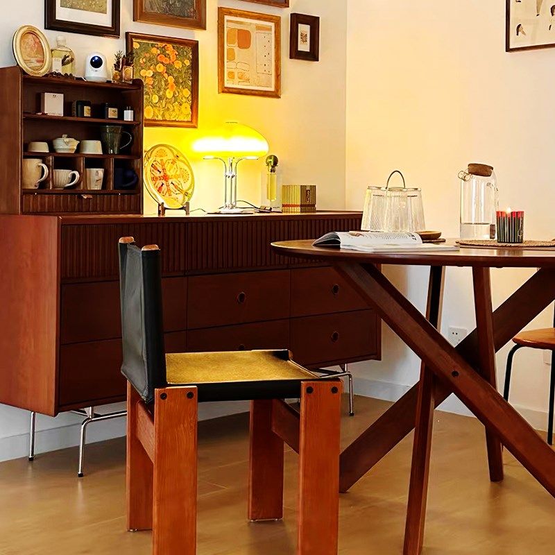 中古僧侣椅实木餐椅侘寂风复古休闲书房书桌椅家用设计师简约单人,住宅家具,餐椅,淘宝优惠券,粉丝福利购,淘宝优惠卷