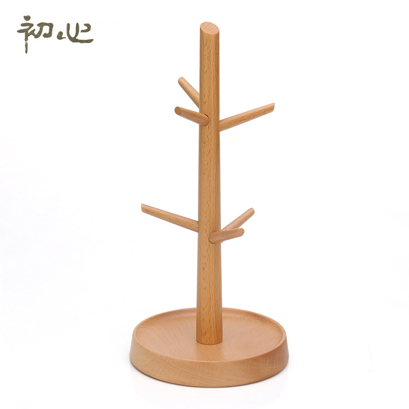 欧式桌面沥水杯架家用茶杯子架马克杯挂架放咖啡杯玻璃杯置物架木