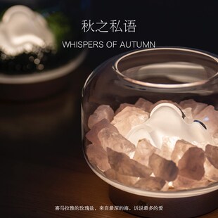 《山川四季》香薰小夜灯床头灯实用生日礼物套装送男女生朋友闺蜜