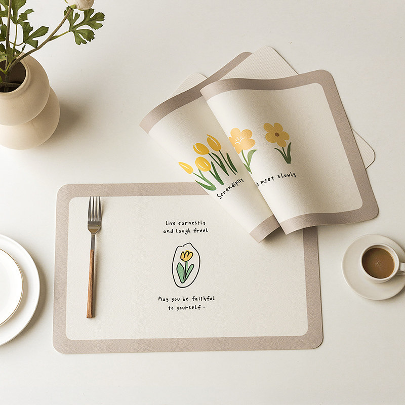 赞屋 简约皮革餐垫家用餐桌早餐垫防水防油免洗茶几杯垫桌子碗垫,居家布艺,餐垫,淘宝优惠券,粉丝福利购,淘宝优惠卷