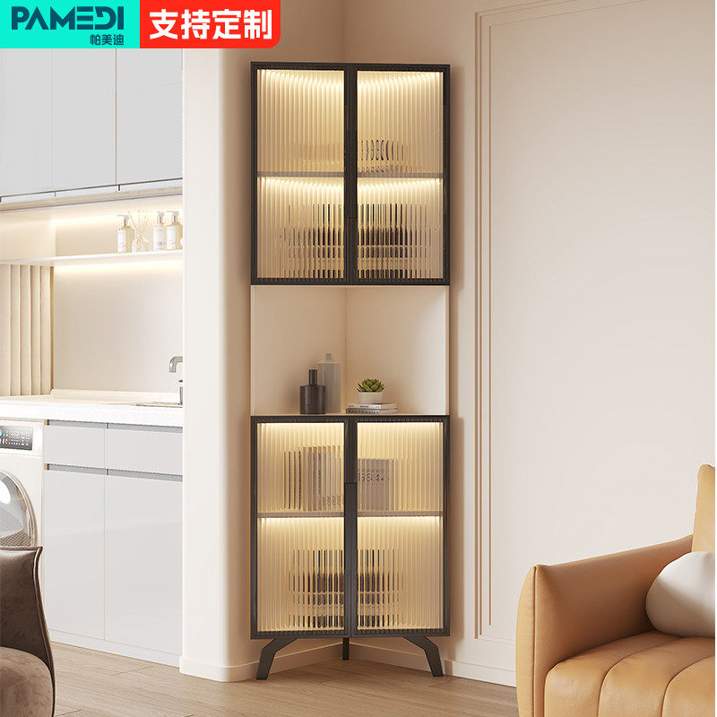 实木角柜转角柜墙角置物柜客厅酒柜拐角沙发边柜三角柜定制储物柜,住宅家具,角柜,淘宝优惠券,粉丝福利购,淘宝优惠卷