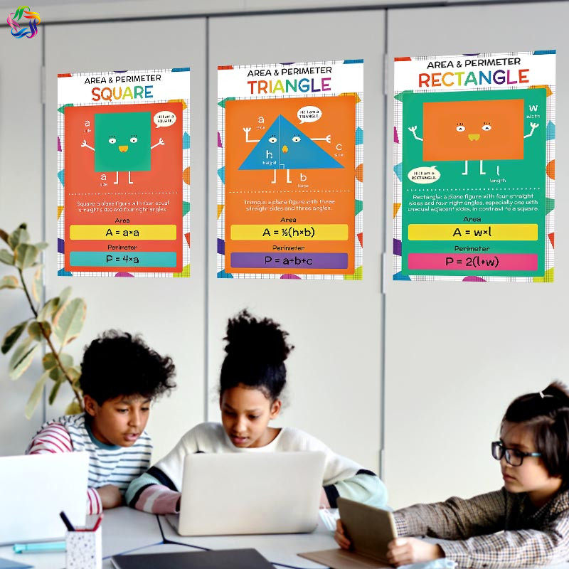 几何形状英文海报国际学校双语教室数学课堂学习海报墙面布置墙贴,家居饰品,文化墙贴,淘宝优惠券,粉丝福利购,淘宝优惠卷