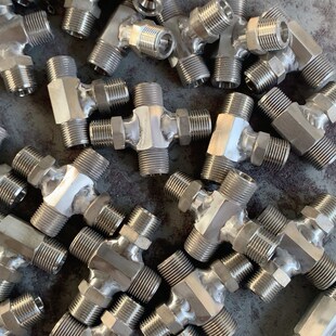 杜瓦瓶三通低温软管对接头爆破山专用三通开山三通低温软管接三通