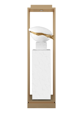 雕塑大理石底座售楼处酒店大堂橱窗展示架客厅过道美容院落地摆件