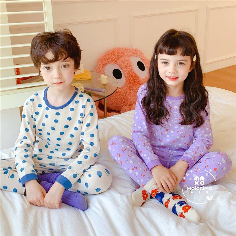 莫浠莫礼盒装秋冬艾草羊毛拉架套装儿童内衣男女宝加厚磨毛家居服,童装/婴儿装/亲子装,家居服套装,淘宝优惠券,粉丝福利购,淘宝优惠卷