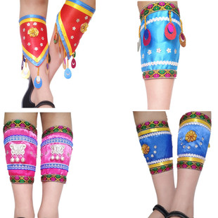 少数民族服装配饰苗族绑腿布依族脚套女彝族腿扶土家族服装饰品红