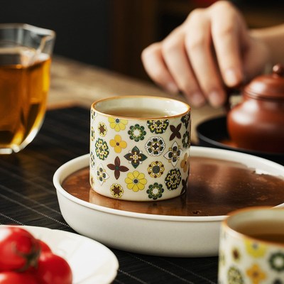 汝窑大唐宝相茶杯单杯扳指主人杯高档个人专用女士功夫茶具茶杯