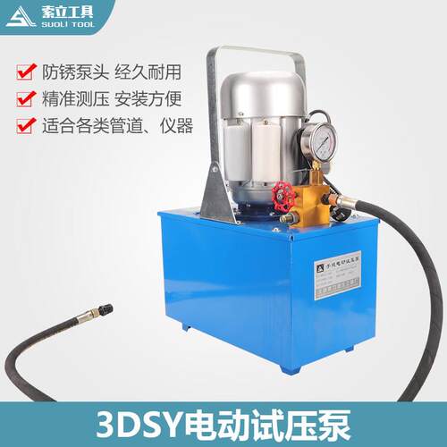 手提式电动试压泵 3DSY25/60/80/100型打压泵 测试泵全铜头