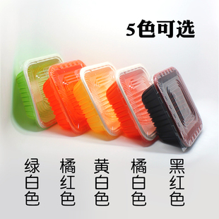 烤肉拌饭外卖打包盒一次性碗脆皮鸡排饭盖浇米饭餐盒子塑料正方形