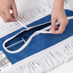 尘推套平板拖把替换布加厚棉线罩墩布拖地头保洁大拖布60 90110cm