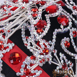 戏曲京剧戏剧戏一体头饰 小姐儿童成人古装演出舞蹈红娘宫女头套