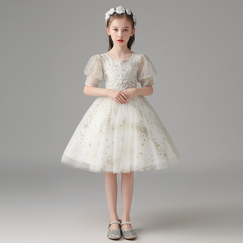 儿童礼服白色公主裙洋气生日花童婚纱蓬蓬裙夏小主持人钢琴演出服,童装/婴儿装/亲子装,儿童礼服,淘宝优惠券,粉丝福利购,淘宝优惠卷