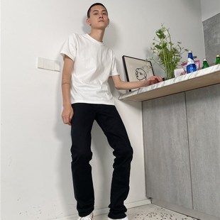 190高个子加长牛仔裤百搭黑男裤宽松2020新款春巨显瘦高腰直筒裤