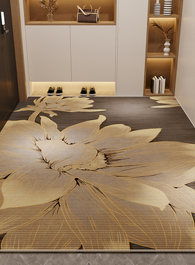 高级感复古进门地垫入户门垫免洗耐脏门口地毯可裁剪玄关防滑脚垫