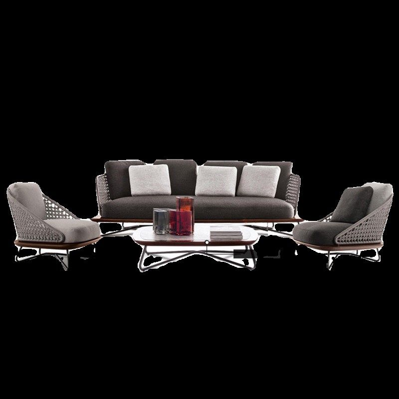 户外休闲沙发阳台藤椅组合三件套设计师民宿庭院酒店高端别墅沙发,住宅家具,户外沙发,淘宝优惠券,粉丝福利购,淘宝优惠卷